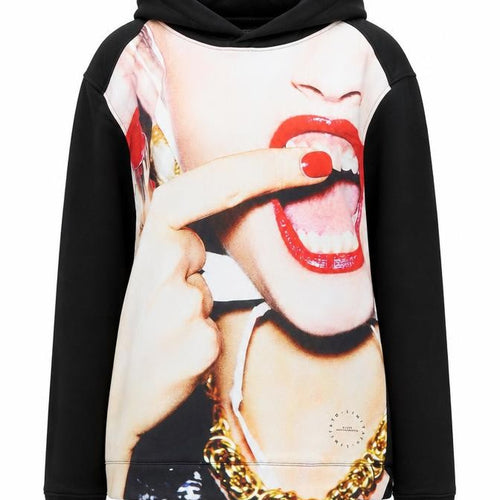 Limitato Ellen Von Unwerth Black Graphic Hoodie Women’s M Cotton