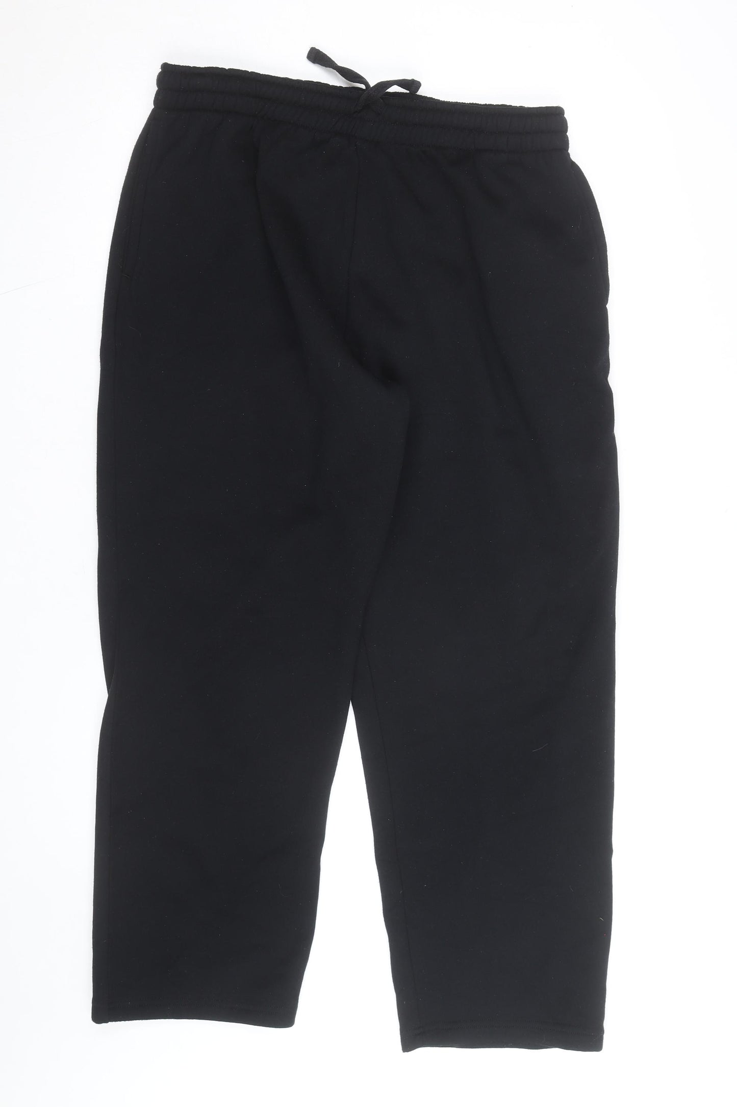 George Men’s Black XL Fleece Jogger Sweatpants with Drawstring