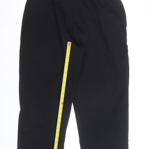 George Men’s Black XL Fleece Jogger Sweatpants with Drawstring