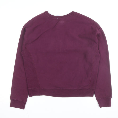 Champion Men's Purple Reverse Weave Crew Neck Sweatshirt Medium