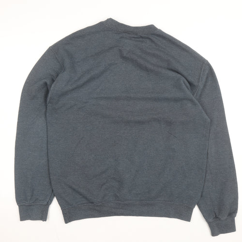 MV Sport Men Grey Villanova University Crew Neck Sweatshirt M