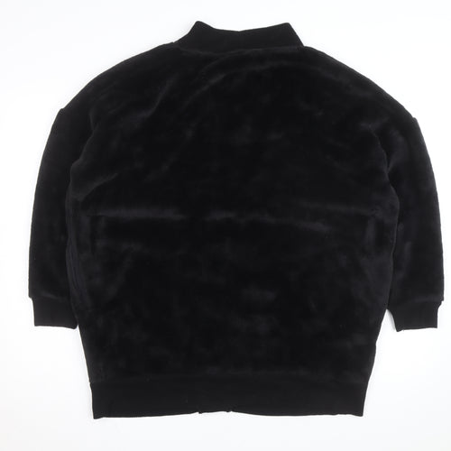 Marks and Spencer Women’s Black Fleece V-Neck Cardigan M