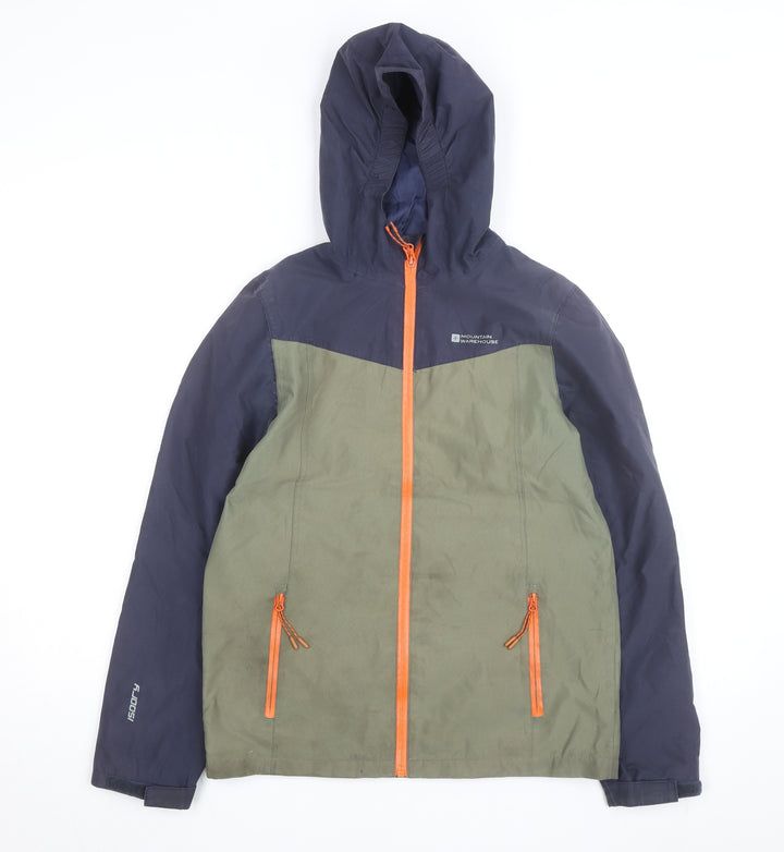 Mountain Warehouse Boys Multicoloured Waterproof Hooded Rain Coat 13 Years