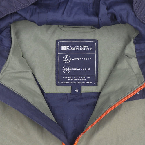 Mountain Warehouse Boys Multicoloured Waterproof Hooded Rain Coat 13 Years