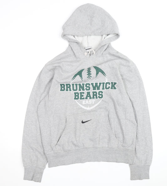 Nike Men’s Grey Brunswick Bears Pullover Hoodie Size M Sportswear