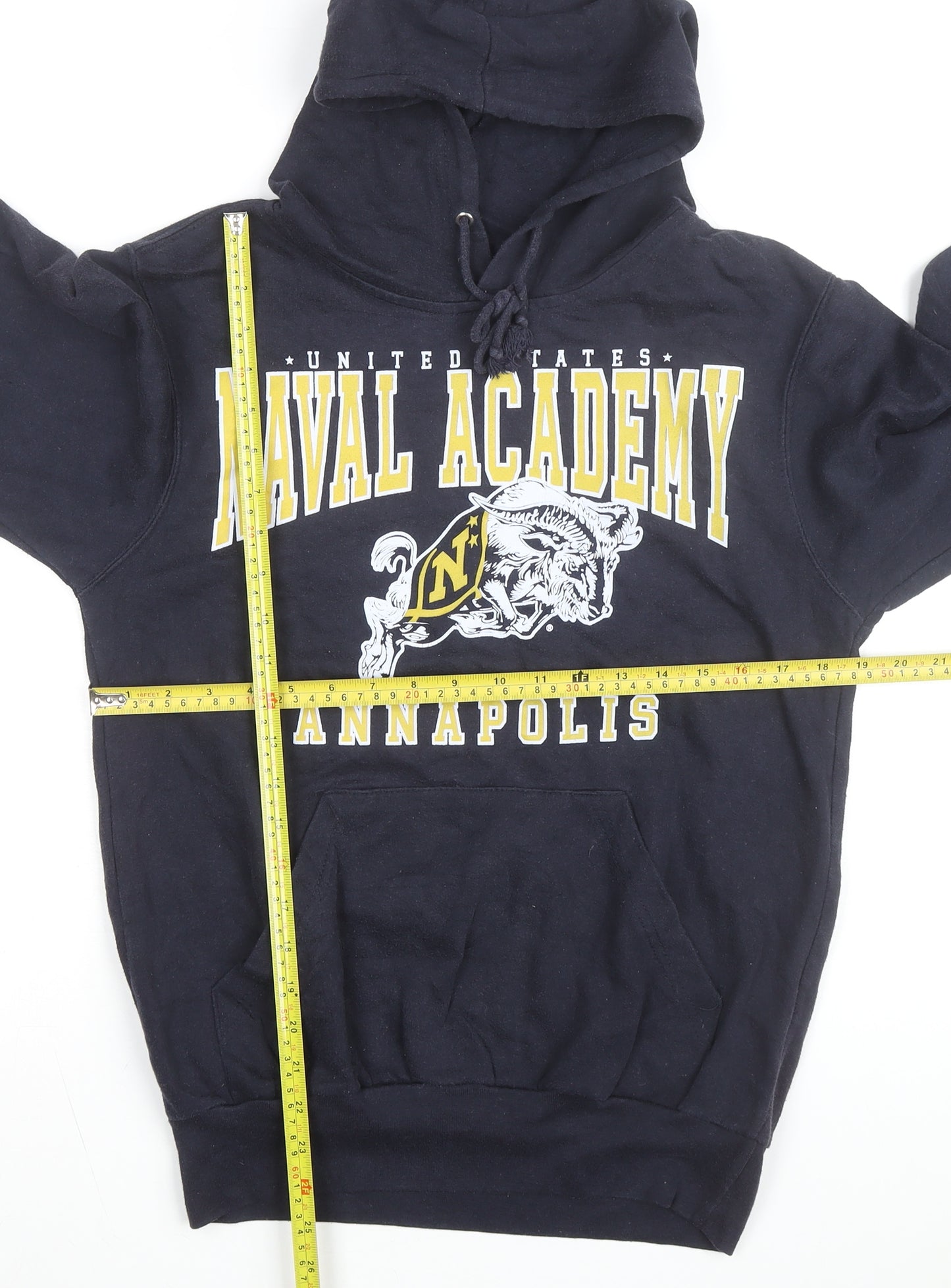 MV Sport Men's Navy Naval Academy Pullover Hoodie Size S