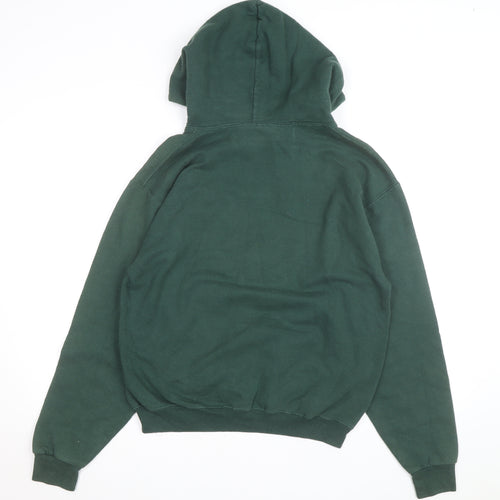 Jerzees Men’s Green Pullover Hoodie M Malvern Hornets Graphic Fleece