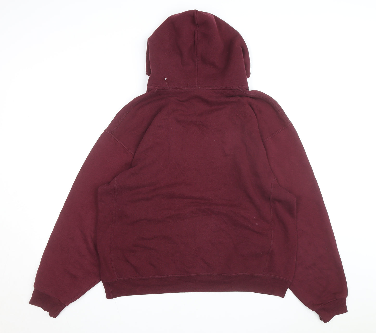 Russell Athletic Men's Red Pullover Hoodie L Basketball Graphic