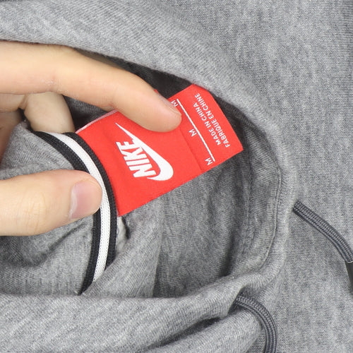 Nike Men's Grey Hoodie M Pullover Athletic Fleece Sweatshirt