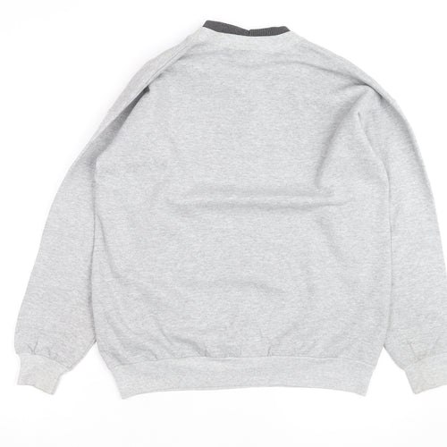 Ernie’s Glen Men’s Grey Wolf Graphic Pullover Sweatshirt M