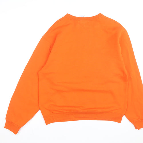 Jerzees Men's Orange Prairie Hawks Graphic Pullover Sweatshirt M