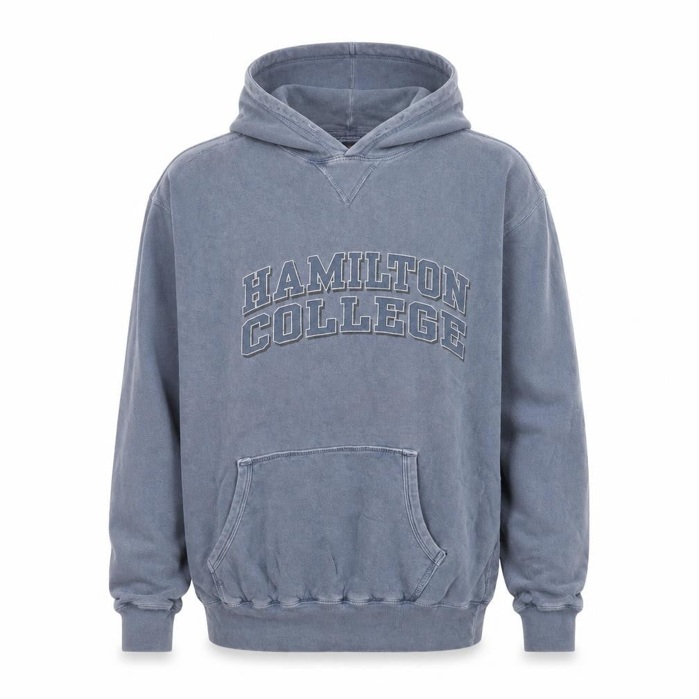 JanSport Men's Blue Hamilton College Pullover Hoodie M Vintage Cotton