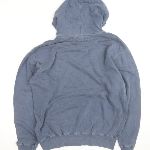 JanSport Men's Blue Hamilton College Pullover Hoodie M Vintage Cotton
