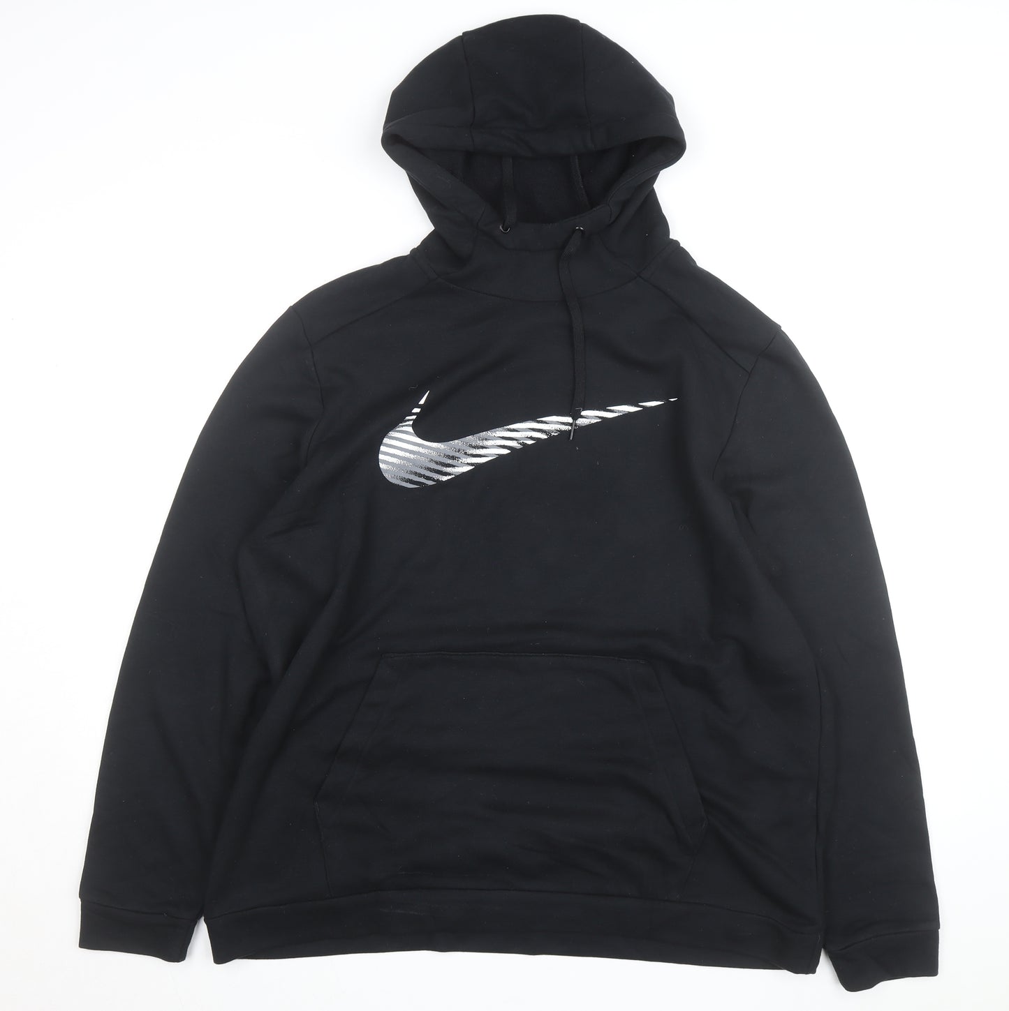 Nike Men's Black XL Dri-FIT Pullover Hoodie with Logo