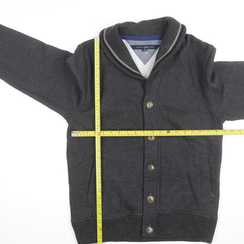 Tommy Hilfiger Men's Grey Shawl Collar Button Cardigan Size M