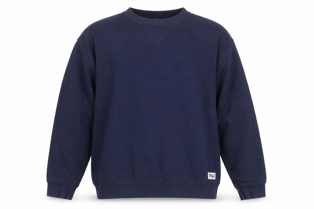 Front view of Everlast Men’s Blue XL Pullover Crew Neck Sweatshirt
