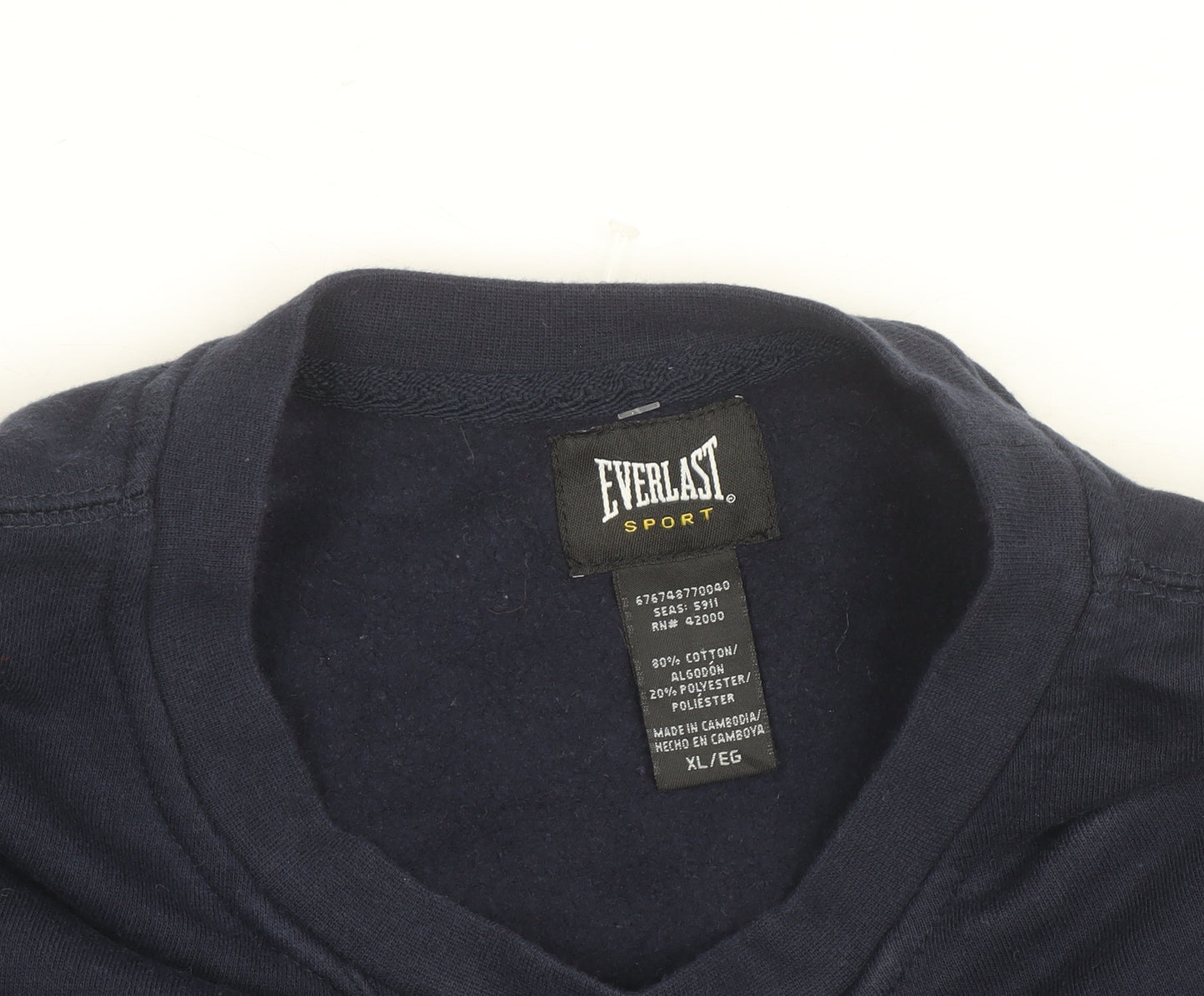 Everlast Men’s Blue XL Pullover Crew Neck Sweatshirt