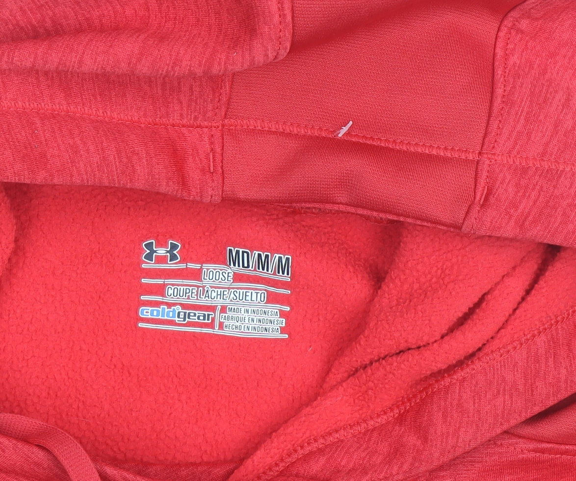 Under Armour Men's Red Mohawk College Pullover Hoodie Size M