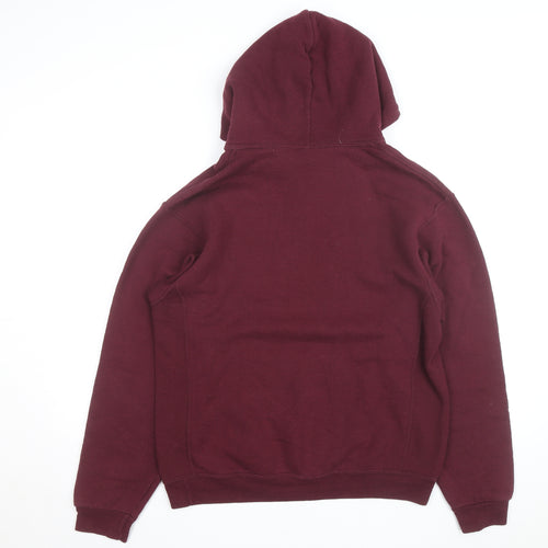 Russell Athletic Men's Red Pullover Hoodie M Graphic Sportswear
