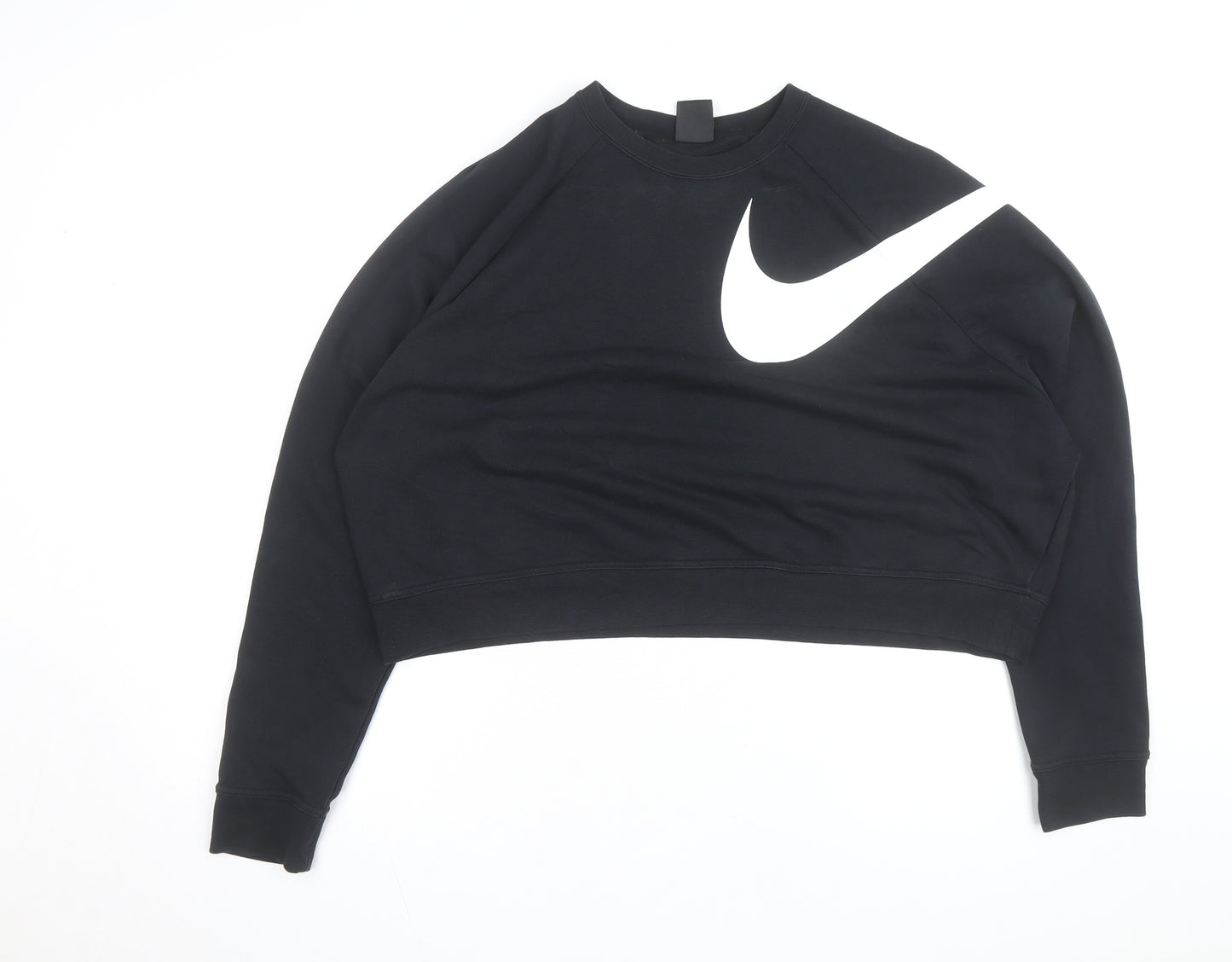 Nike Women's Black XL Dri-Fit Cropped Pullover Sweatshirt