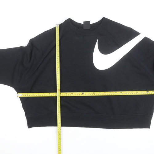 Nike Women's Black XL Dri-Fit Cropped Pullover Sweatshirt