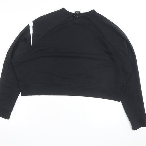 Nike Women's Black XL Dri-Fit Cropped Pullover Sweatshirt