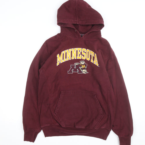 Steve & Barry's Men Red Pullover Hoodie Small Minnesota Graphic