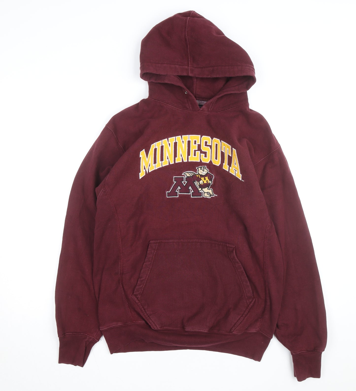 Steve & Barry's Men Red Pullover Hoodie Small Minnesota Graphic