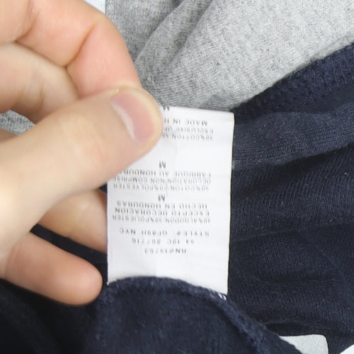 Champion Men's Blue Pullover Hoodie M Regular Fit Fleece