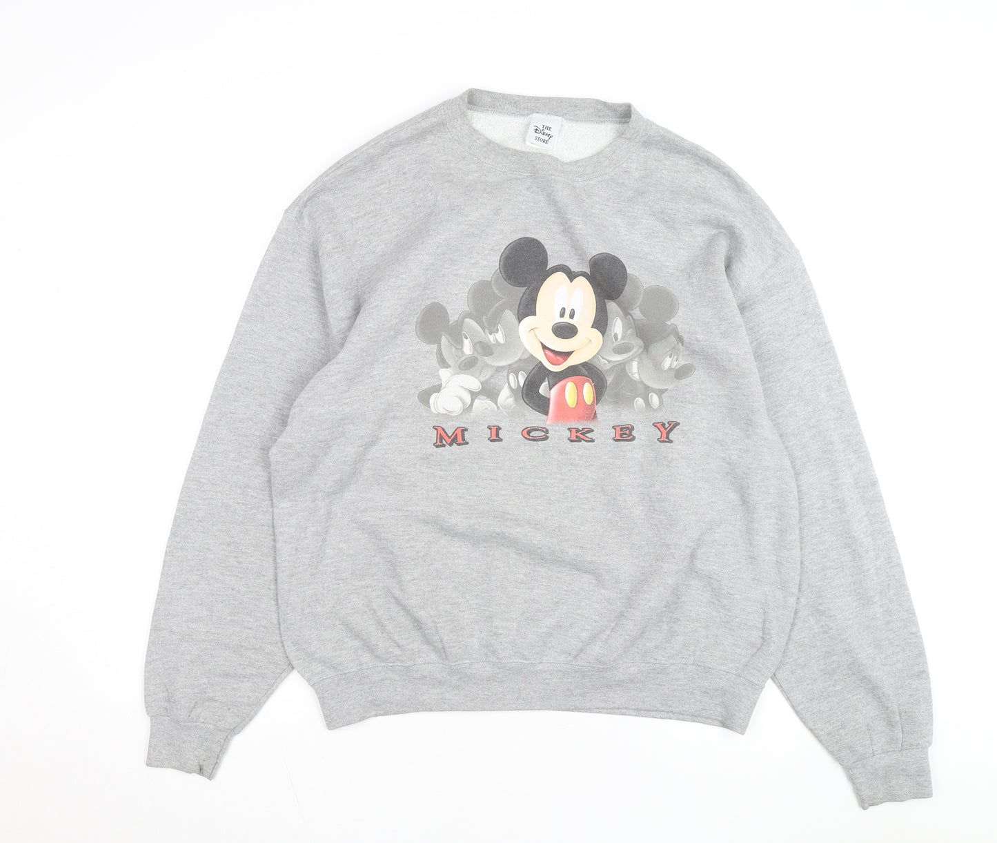 Disney Men’s Grey Mickey Mouse Pullover Sweatshirt Size L