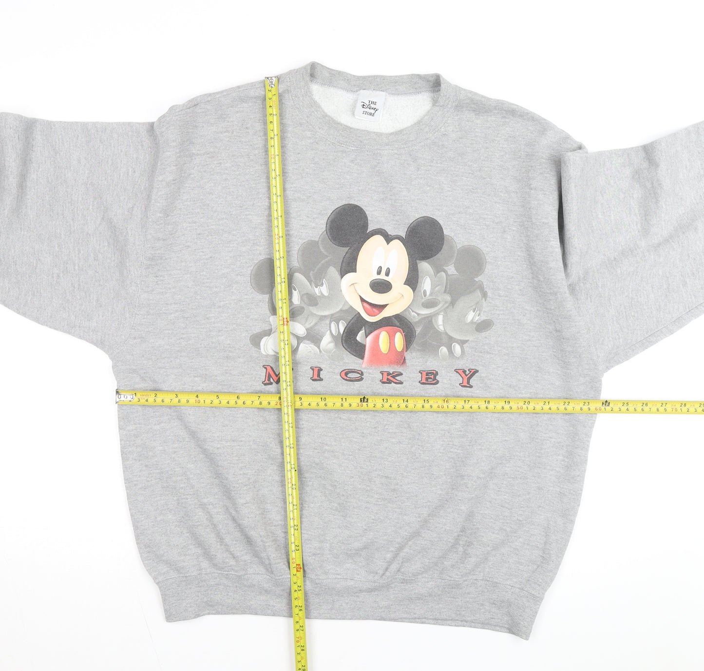 Disney Men’s Grey Mickey Mouse Pullover Sweatshirt Size L