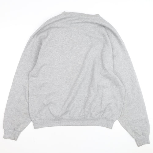 Disney Men’s Grey Mickey Mouse Pullover Sweatshirt Size L
