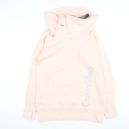 Calvin Klein Performance Womens Beige L Pullover Hoodie
