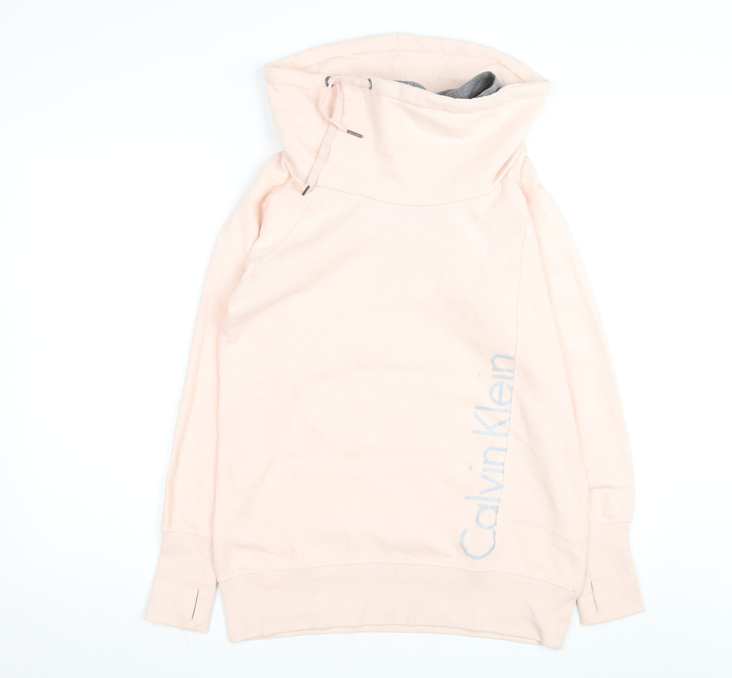Calvin Klein Performance Womens Beige L Pullover Hoodie
