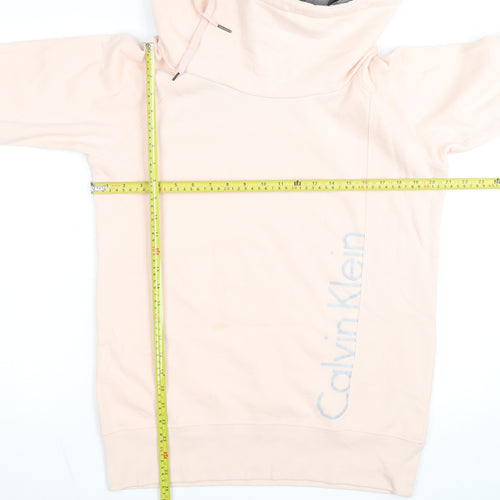 Calvin Klein Performance Womens Beige L Pullover Hoodie