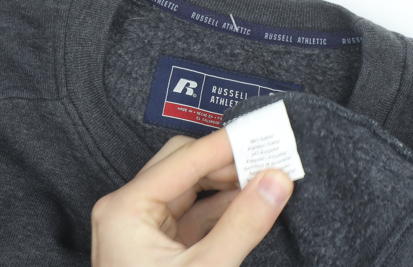 Russell Athletic Men's Grey Small Sweatshirt Wave Volleyball Pullover