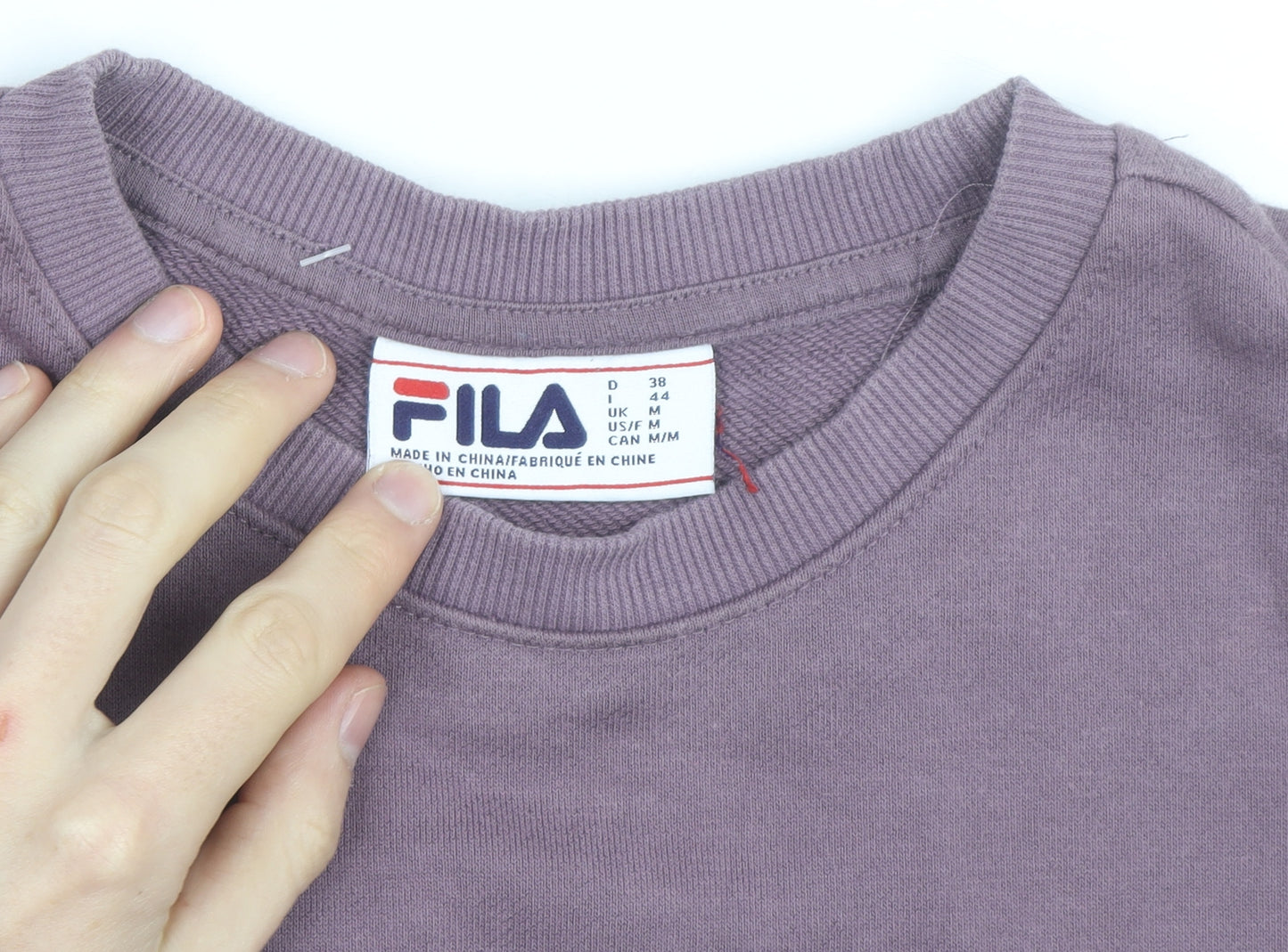 Fila Men’s Purple Crew Neck Pullover Sweatshirt Size M
