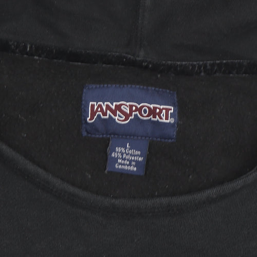 Jansport Mens Black L Pullover Hoodie MSUM Dragons Graphic Fleece