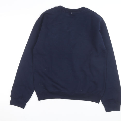 MV Sport Men's Blue NJIT Logo Crew Neck Sweatshirt Size S