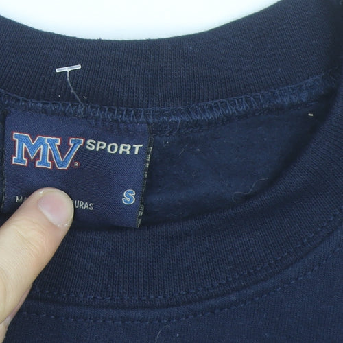 MV Sport Men's Blue NJIT Logo Crew Neck Sweatshirt Size S