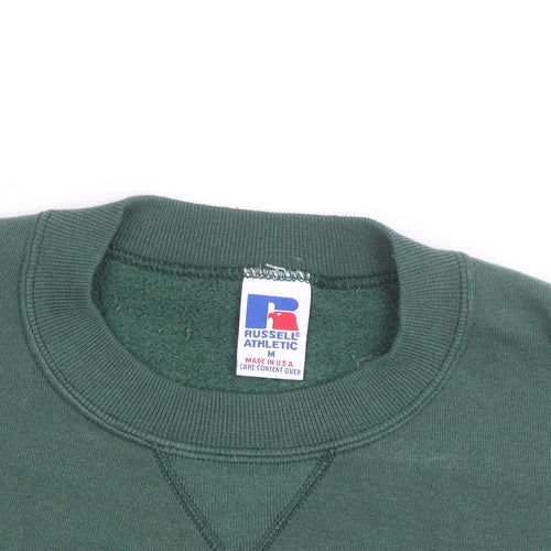 Russell Athletic Men's Green Packers Sweatshirt Medium Pullover Crew Neck
