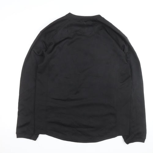 Badger Sport Men's Black Volleyball Crew Neck Pullover Sweatshirt M
