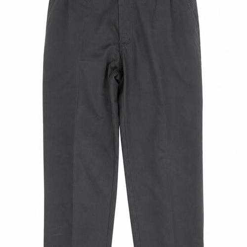 Dunlop Men’s Black 36” Regular Fit Pleated Dress Trousers