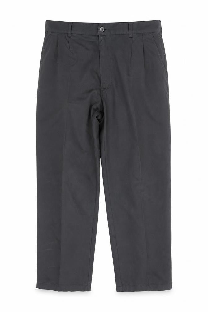 Dunlop Men’s Black 36” Regular Fit Pleated Dress Trousers