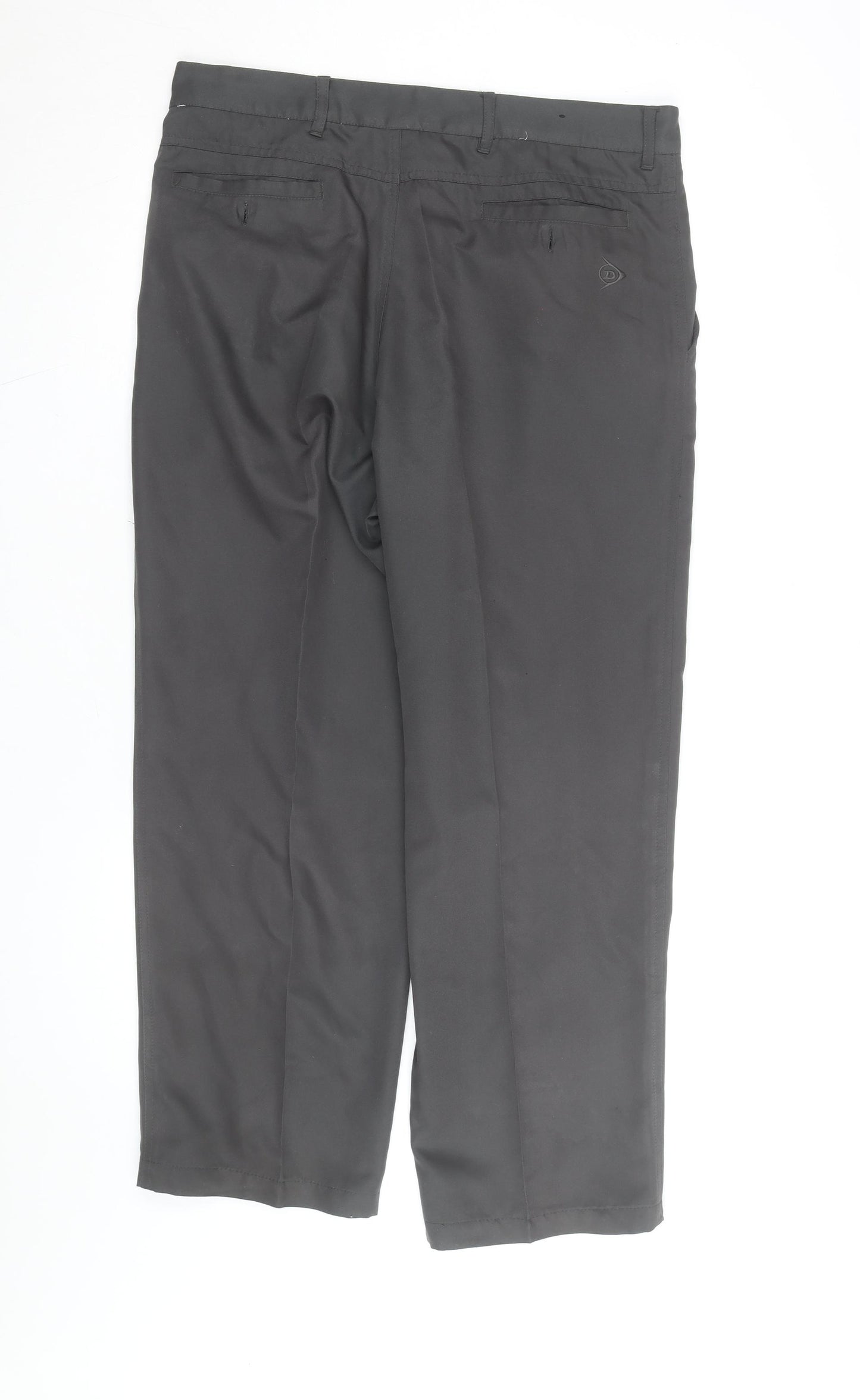 Dunlop Men’s Black 36” Regular Fit Pleated Dress Trousers