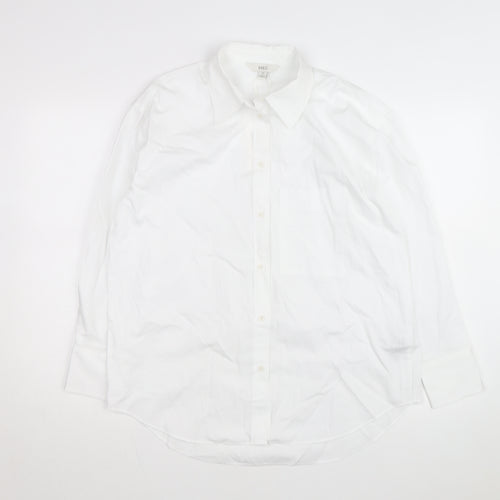 Marks and Spencer Men's White Regular Fit Long Sleeve Cotton Shirt Size 15