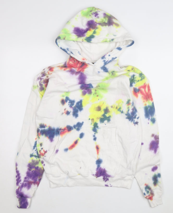 No Boundaries Women’s Multicoloured Tie-Dye Pullover Hoodie XS Cotton