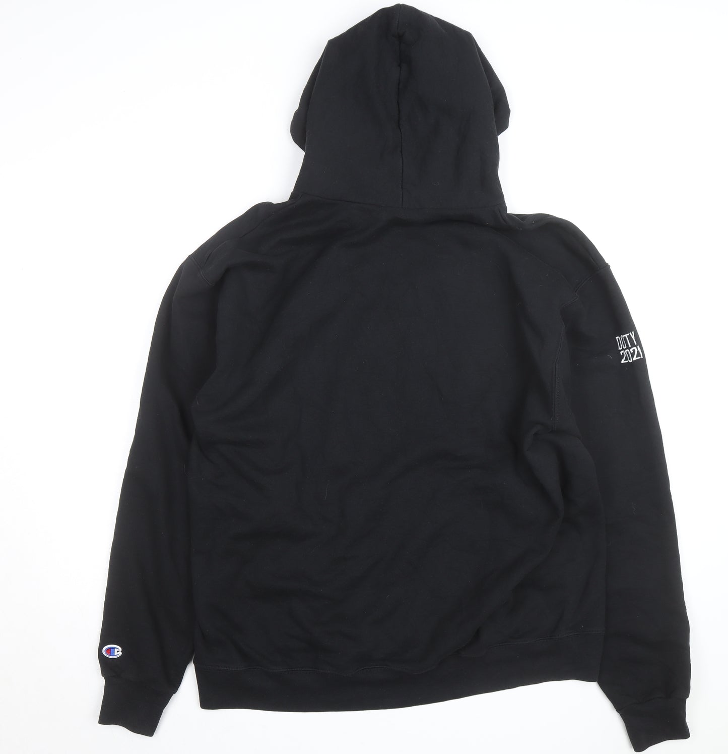 Champion Men's Black Bedford Baseball XL Pullover Hoodie