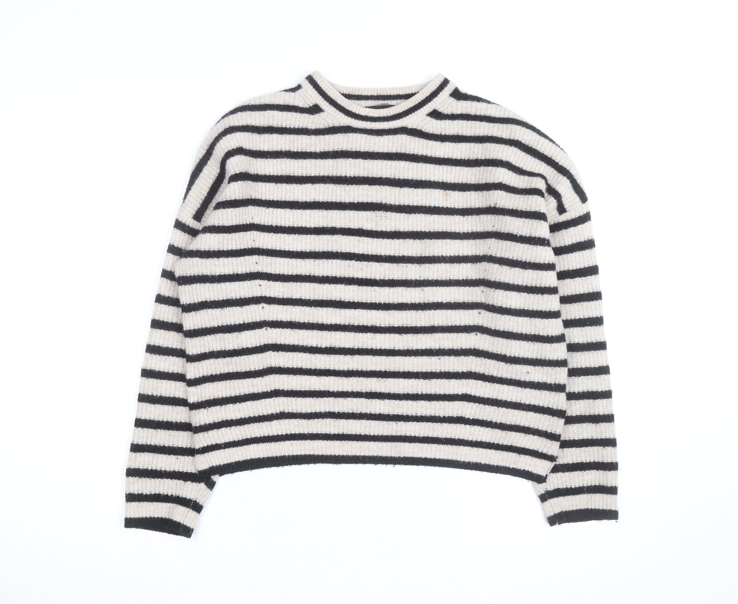 Whistles Women’s Multicoloured Striped Wool Blend Pullover Jumper XS
