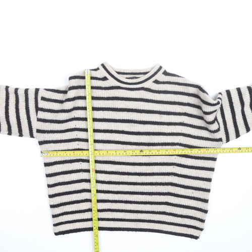 Whistles Women’s Multicoloured Striped Wool Blend Pullover Jumper XS